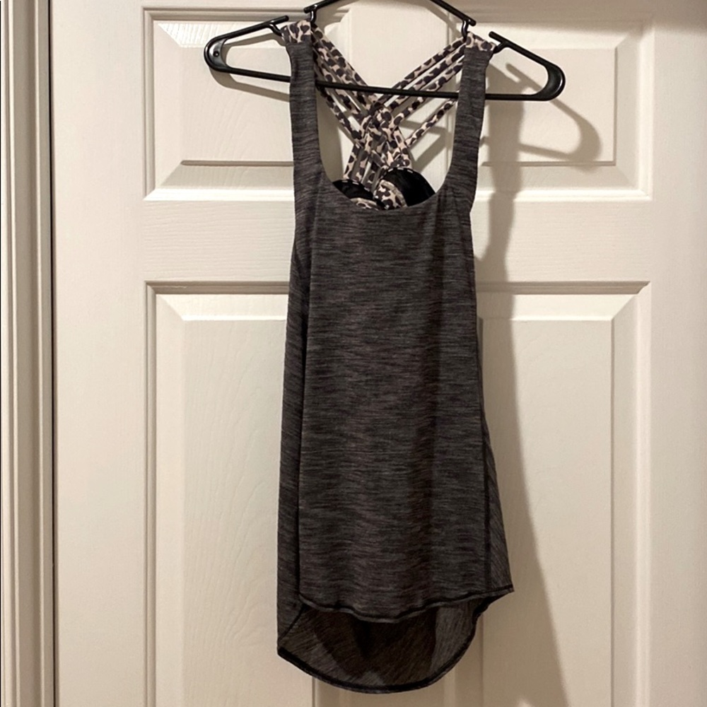 Lululemon Tank with built in sports bra, size XS